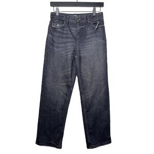 Wonder Nation Boys Jeans Size 14 Black Straight Relaxed Fit Denim Pants